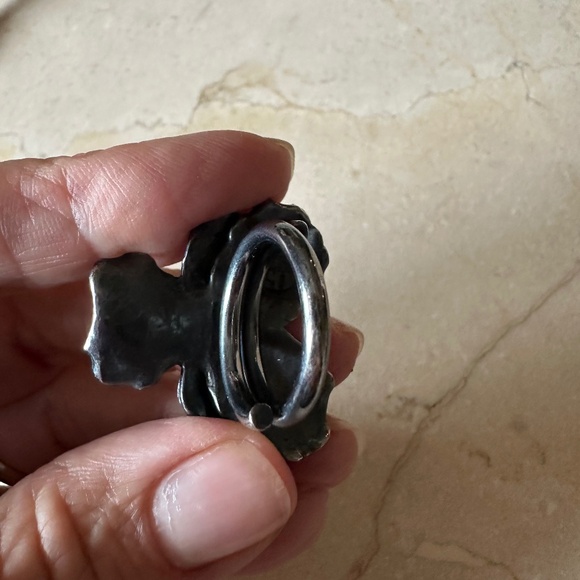 Panzè Adjustable Ring in Oxidized Silver - Picture 5 of 6